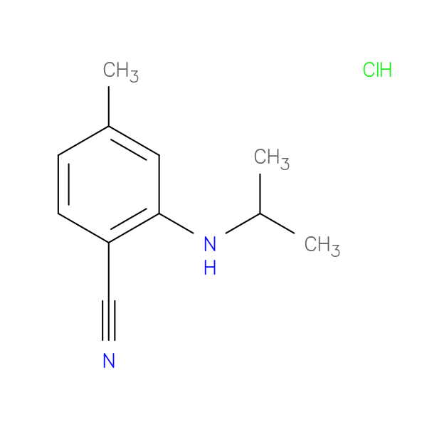 4-methyl-2-[(propan-2-yl)amino]benzonitrile hydrochloride