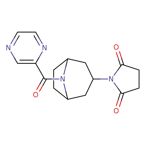 1-[8-(pyrazine-2-carbonyl)-8-azabicyclo[3.2.1]octan-3-yl]pyrrolidine-2,5-dione