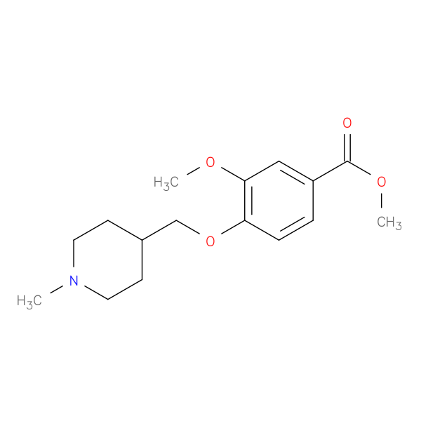 Methyl 3-methoxy-4-((1-methylpiperidin-4-yl)methoxy)benzoate