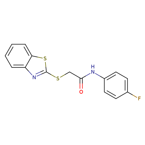 2-(1,3-benzothiazol-2-ylsulfanyl)-N-(4-fluorophenyl)acetamide