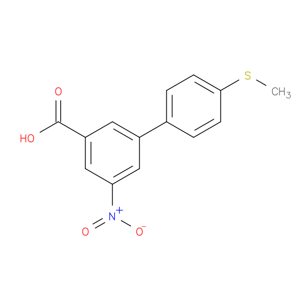 3-(4-Methylthiophenyl)-5-nitrobenzoic acid