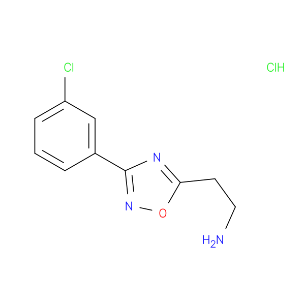 2-[3-(3-chlorophenyl)-1,2,4-oxadiazol-5-yl]ethan-1-amine hydrochloride