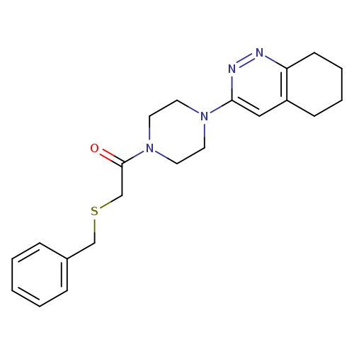 2-(benzylsulfanyl)-1-[4-(5,6,7,8-tetrahydrocinnolin-3-yl)piperazin-1-yl]ethan-1-one