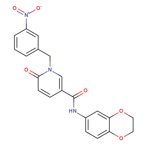 N-(2,3-dihydro-1,4-benzodioxin-6-yl)-1-[(3-nitrophenyl)methyl]-6-oxo-1,6-dihydropyridine-3-carboxamide
