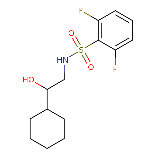N-(2-cyclohexyl-2-hydroxyethyl)-2,6-difluorobenzene-1-sulfonamide