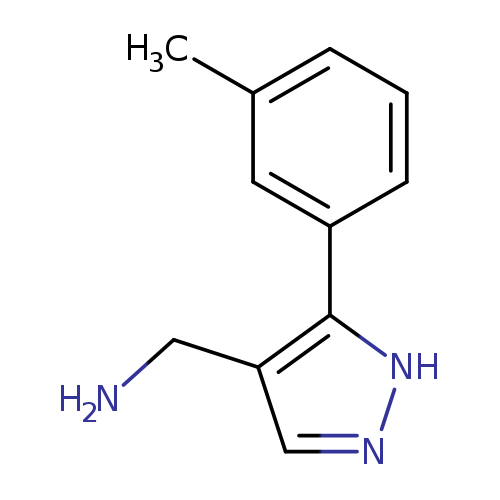 [5-(3-methylphenyl)-1H-pyrazol-4-yl]methanamine