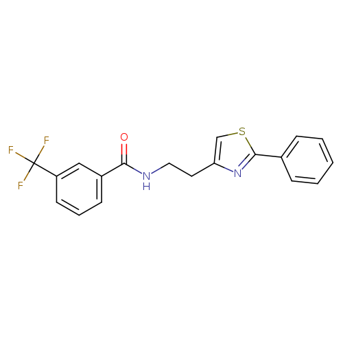 N-[2-(2-phenyl-1,3-thiazol-4-yl)ethyl]-3-(trifluoromethyl)benzamide