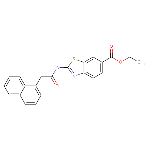 ethyl 2-[2-(naphthalen-1-yl)acetamido]-1,3-benzothiazole-6-carboxylate