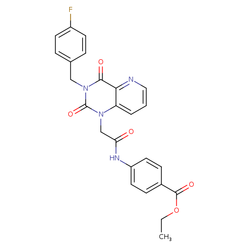 ethyl 4-(2-{3-[(4-fluorophenyl)methyl]-2,4-dioxo-1H,2H,3H,4H-pyrido[3,2-d]pyrimidin-1-yl}acetamido)benzoate
