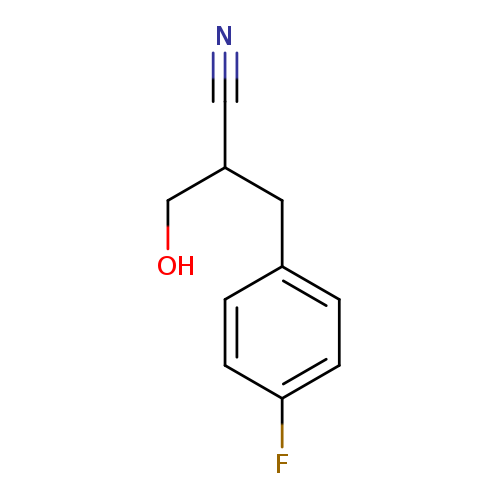 2-[(4-fluorophenyl)methyl]-3-hydroxypropanenitrile
