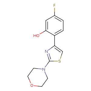 5-fluoro-2-[2-(morpholin-4-yl)-1,3-thiazol-4-yl]phenol