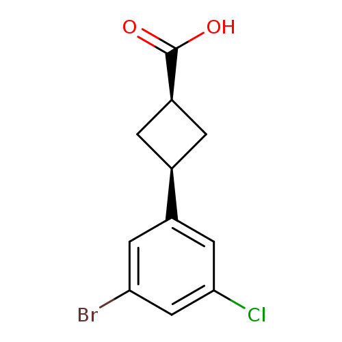 (1s,3s)-3-(3-bromo-5-chlorophenyl)cyclobutane-1-carboxylic acid, cis