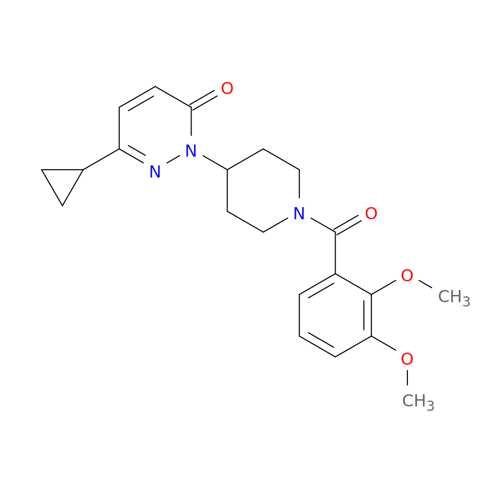 6-cyclopropyl-2-[1-(2,3-dimethoxybenzoyl)piperidin-4-yl]-2,3-dihydropyridazin-3-one