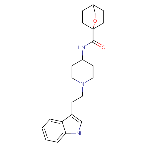 N-{1-[2-(1H-indol-3-yl)ethyl]piperidin-4-yl}-2-oxabicyclo[2.2.2]octane-1-carboxamide