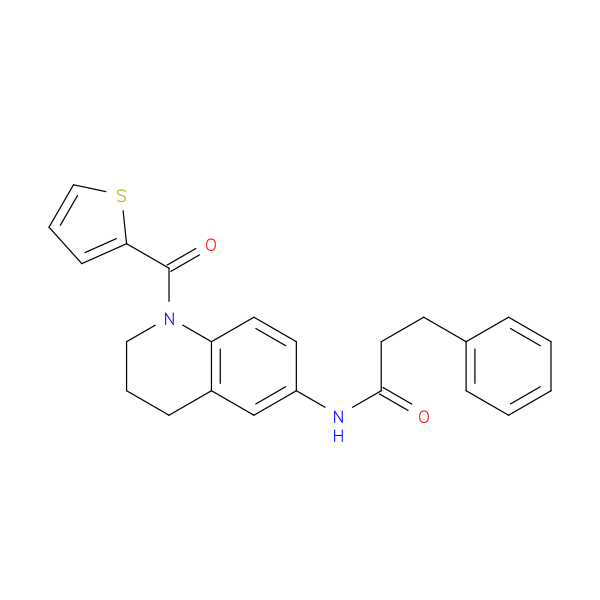3-phenyl-N-[1-(thiophene-2-carbonyl)-1,2,3,4-tetrahydroquinolin-6-yl]propanamide