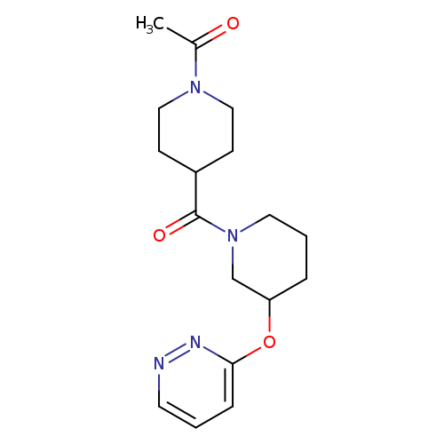 1-{4-[3-(pyridazin-3-yloxy)piperidine-1-carbonyl]piperidin-1-yl}ethan-1-one