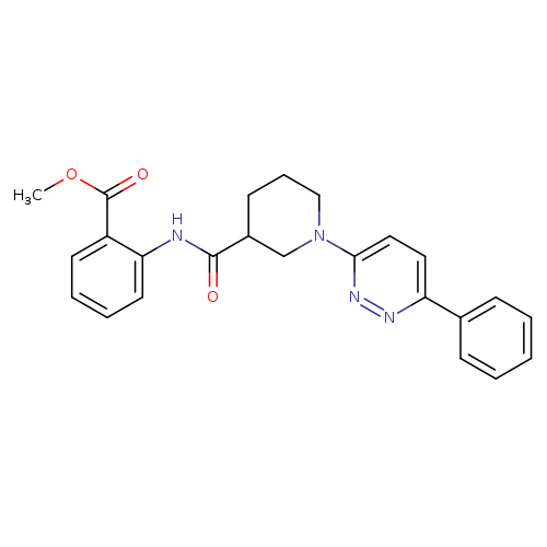 methyl 2-[1-(6-phenylpyridazin-3-yl)piperidine-3-amido]benzoate