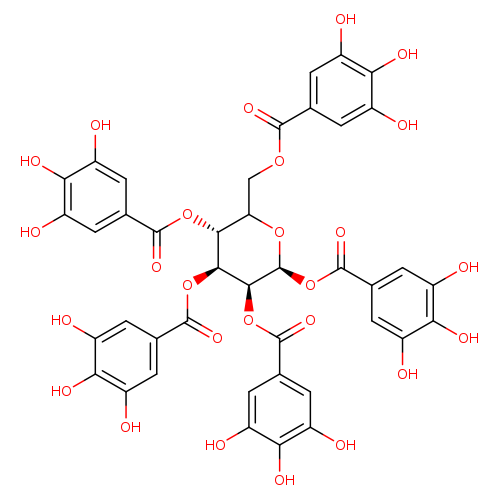 β-D-Glucopyranose, 1,2,3,4,6-pentakis(3,4,5-trihydroxybenzoate)