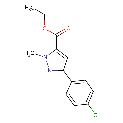 ETHYL 3-(4-CHLOROPHENYL)-1-METHYL-1H-PYRAZOLE-5-CARBOXYLATE