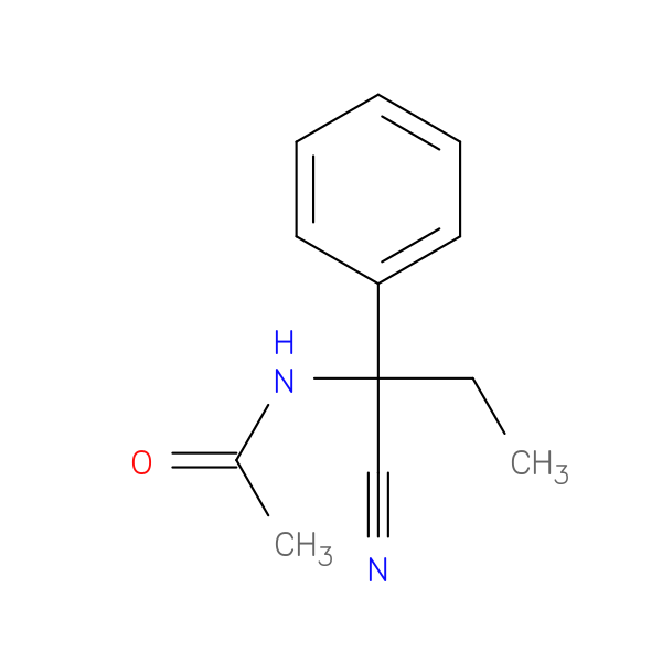 N-(α-Cyano-α-ethylbenzyl)acetamide