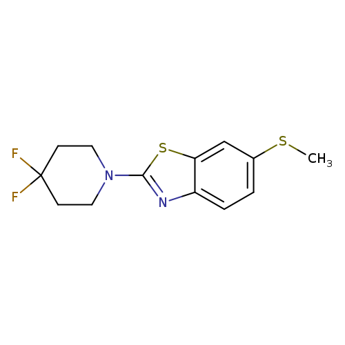 2-(4,4-difluoropiperidin-1-yl)-6-(methylsulfanyl)-1,3-benzothiazole