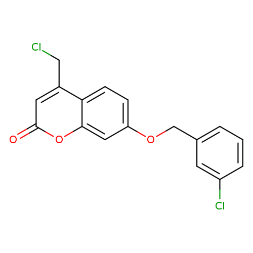 4-(chloromethyl)-7-[(3-chlorophenyl)methoxy]-2H-chromen-2-one