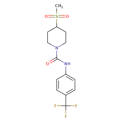 4-methanesulfonyl-N-[4-(trifluoromethyl)phenyl]piperidine-1-carboxamide