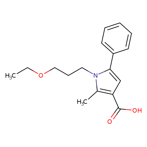 1-(3-Ethoxypropyl)-2-methyl-5-phenyl-1h-pyrrole-3-carboxylic acid