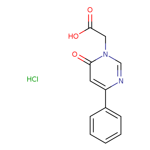 2-(6-oxo-4-phenyl-1,6-dihydropyrimidin-1-yl)aceticacidhydrochloride