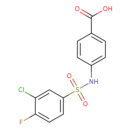 4-([(3-CHLORO-4-FLUOROPHENYL)SULFONYL]AMINO)BENZOIC ACID