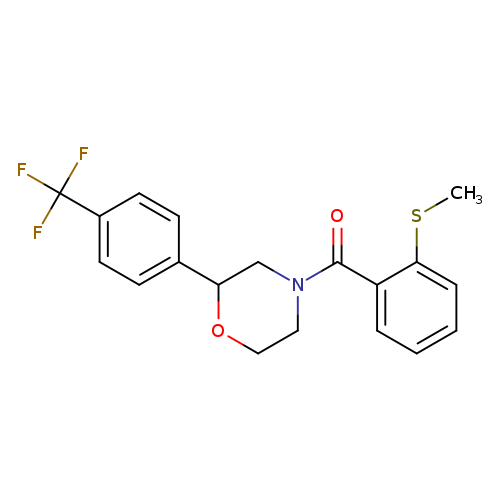 4-[2-(methylsulfanyl)benzoyl]-2-[4-(trifluoromethyl)phenyl]morpholine