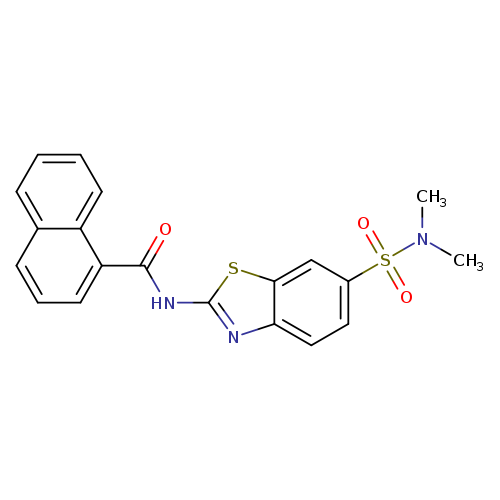 N-[6-(dimethylsulfamoyl)-1,3-benzothiazol-2-yl]naphthalene-1-carboxamide