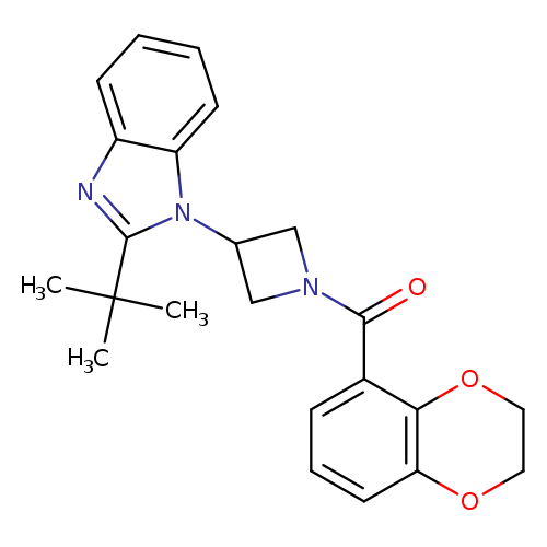 2-tert-butyl-1-[1-(2,3-dihydro-1,4-benzodioxine-5-carbonyl)azetidin-3-yl]-1H-1,3-benzodiazole