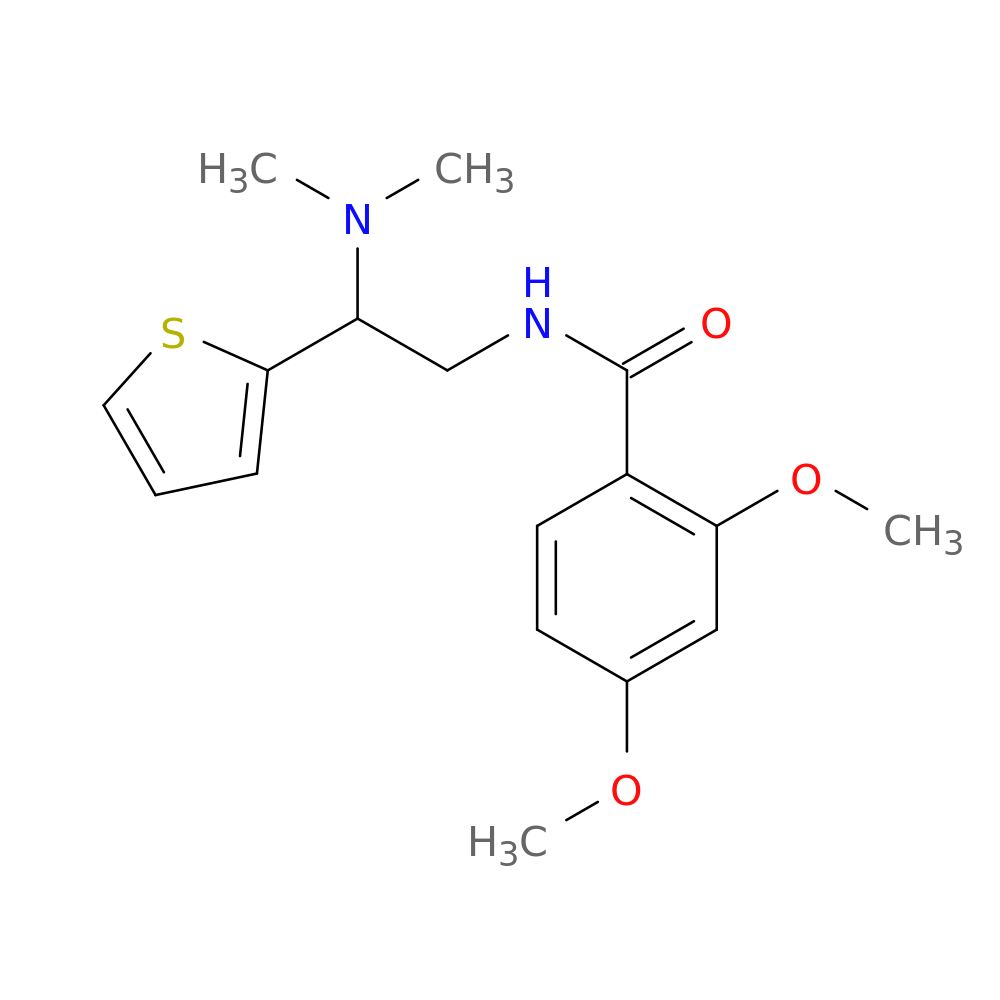 N-[2-(dimethylamino)-2-(thiophen-2-yl)ethyl]-2,4-dimethoxybenzamide