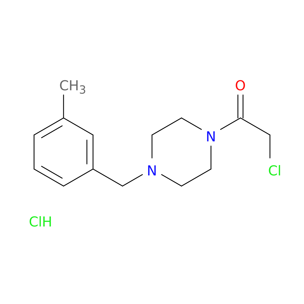 2-chloro-1-{4-[(3-methylphenyl)methyl]piperazin-1-yl}ethan-1-one hydrochloride