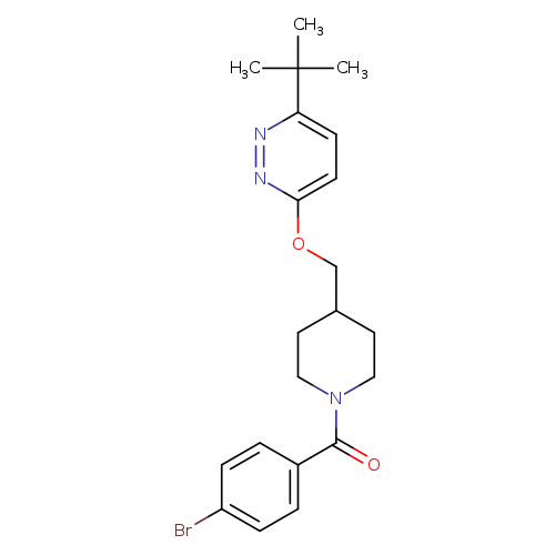 3-{[1-(4-bromobenzoyl)piperidin-4-yl]methoxy}-6-tert-butylpyridazine