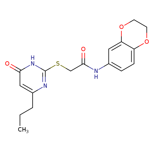 N-(2,3-dihydro-1,4-benzodioxin-6-yl)-2-[(6-oxo-4-propyl-1,6-dihydropyrimidin-2-yl)sulfanyl]acetamide