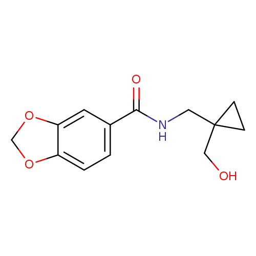 N-{[1-(hydroxymethyl)cyclopropyl]methyl}-2H-1,3-benzodioxole-5-carboxamide