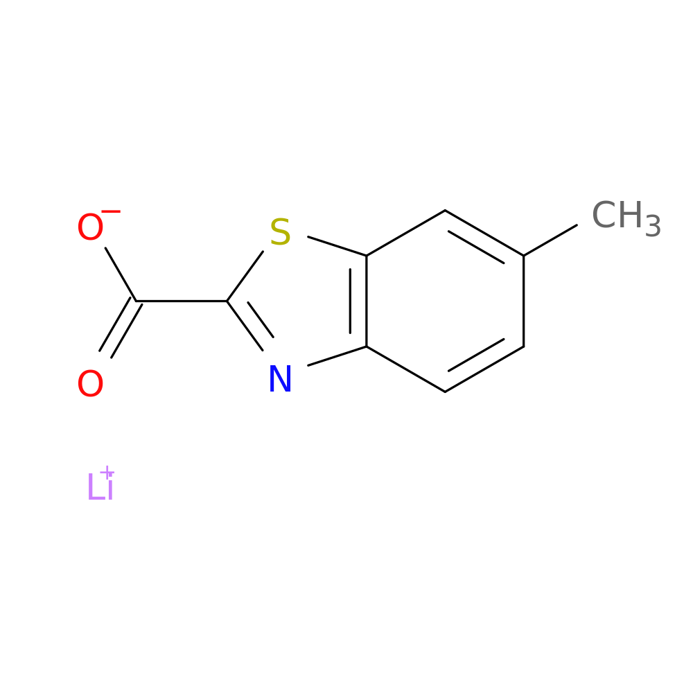 lithium(1+) 6-methyl-1,3-benzothiazole-2-carboxylate