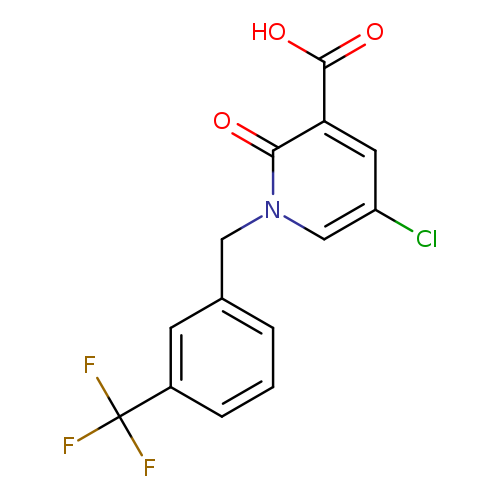 5-chloro-2-oxo-1-{[3-(trifluoromethyl)phenyl]methyl}-1,2-dihydropyridine-3-carboxylic acid