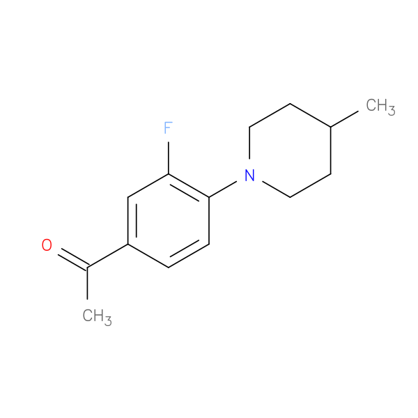 1-[3-Fluoro-4-(4-methylpiperidin-1-yl)phenyl]ethanone