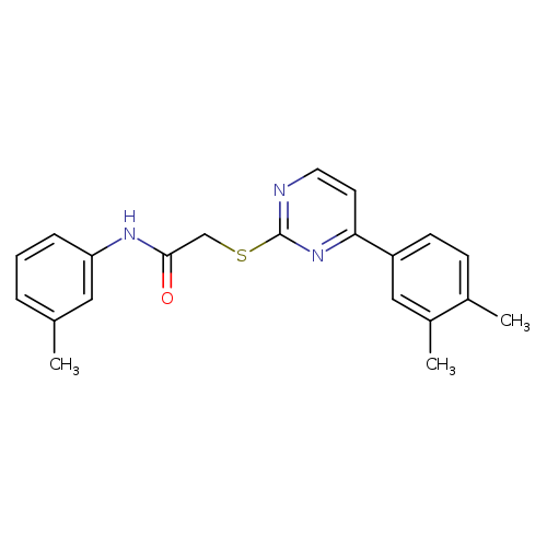 2-{[4-(3,4-dimethylphenyl)pyrimidin-2-yl]sulfanyl}-N-(3-methylphenyl)acetamide