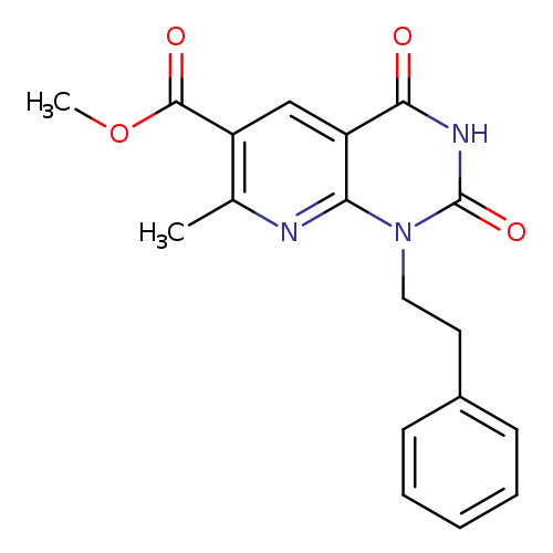 Methyl 7-methyl-2,4-dioxo-1-(2-phenylethyl)-1,2,3,4-tetrahydropyrido[2,3-d]pyrimidine-6-carboxylate
