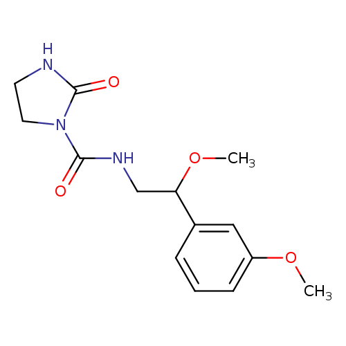 N-[2-methoxy-2-(3-methoxyphenyl)ethyl]-2-oxoimidazolidine-1-carboxamide