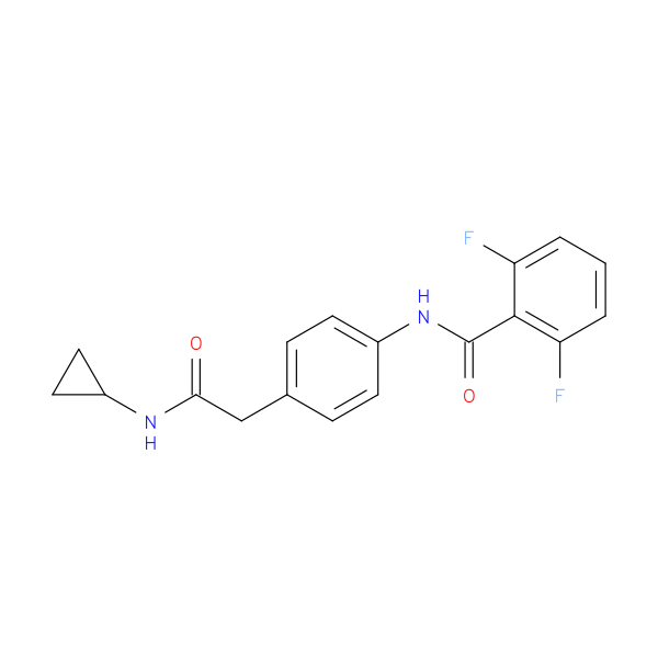 N-{4-[(cyclopropylcarbamoyl)methyl]phenyl}-2,6-difluorobenzamide
