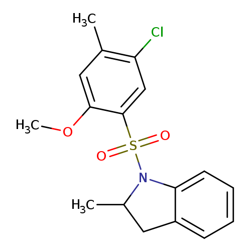 1-(5-chloro-2-methoxy-4-methylbenzenesulfonyl)-2-methyl-2,3-dihydro-1H-indole