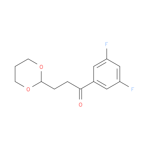 3',5'-Difluoro-3-(1,3-dioxan-2-yl)propiophenone