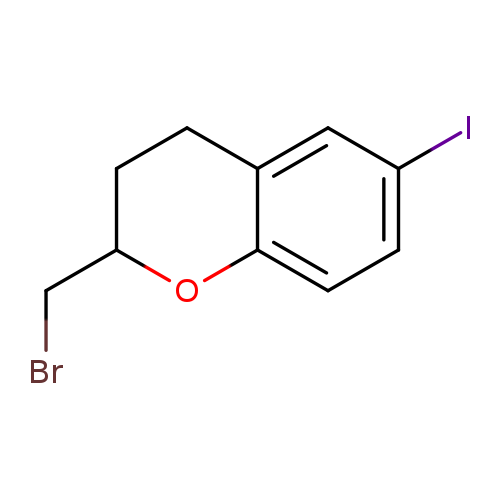 2-(bromomethyl)-6-iodo-3,4-dihydro-2H-1-benzopyran