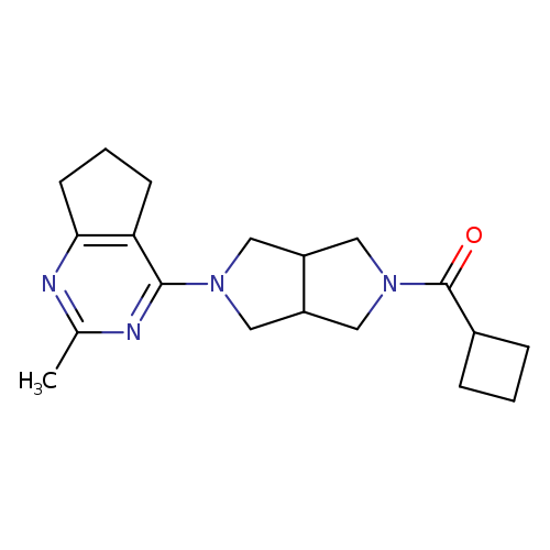 2-cyclobutanecarbonyl-5-{2-methyl-5H,6H,7H-cyclopenta[d]pyrimidin-4-yl}-octahydropyrrolo[3,4-c]pyrrole