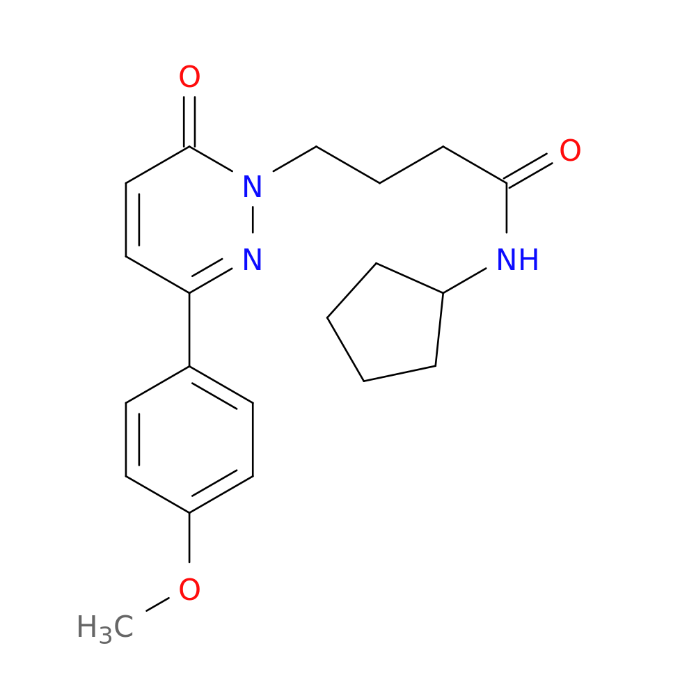 N-cyclopentyl-4-[3-(4-methoxyphenyl)-6-oxo-1,6-dihydropyridazin-1-yl]butanamide